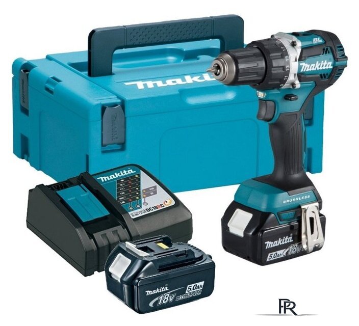 Дрель-шуруповерт Makita DDF484RTJ (с 2-мя АКБ, кейс) - Изображение №1 — Интернет-магазин ПроЗаказ