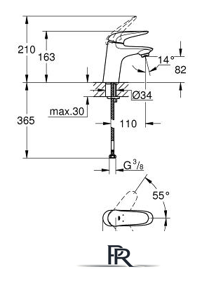 Смеситель Grohe Eurostyle [23715003] - Изображение №2 — Интернет-магазин ПроЗаказ