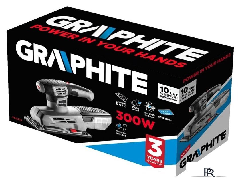 Виброшлифмашина GRAPHITE 59G325 - Изображение №3 — Интернет-магазин ПроЗаказ