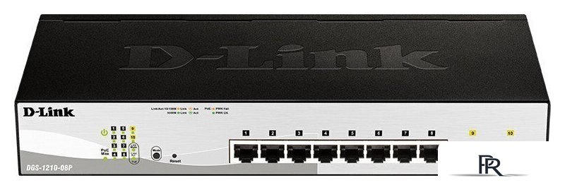 Настраиваемый коммутатор D-Link DGS-1210-08P/G3A - Изображение №1 — Интернет-магазин ПроЗаказ