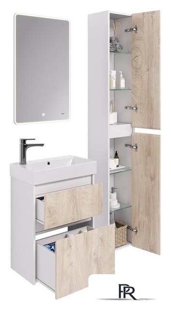  Dreja Шкаф-пенал Slim 30 99.0504 (белый глянцевый/дуб кантри) - Изображение №8 — Интернет-магазин ПроЗаказ