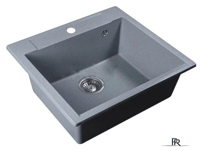 Кухонная мойка Marblan Cubi (серебристый, с сифоном) - Изображение №2 — Интернет-магазин ПроЗаказ