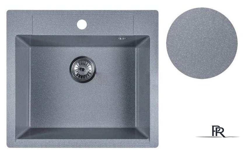 Кухонная мойка Marblan Cubi (серебристый, с сифоном) - Изображение №3 — Интернет-магазин ПроЗаказ