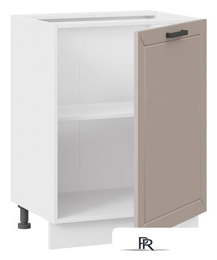 Шкаф напольный Трия Лорас 1Н6 с одной дверью (белый/холст латте) - Изображение №2 — Интернет-магазин ПроЗаказ