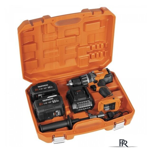 Ударная дрель-шуруповерт Daewoo Power DAA 2161Li (с 2-мя АКБ, кейс) - Изображение №10 — Интернет-магазин ПроЗаказ
