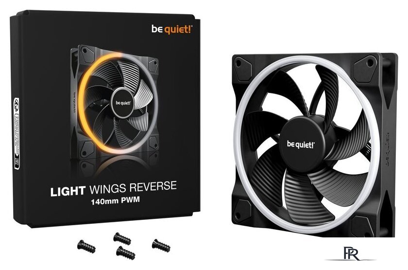 Вентилятор для корпуса be quiet! Light Wings 140mm PWM Reverse Black BL134 - Изображение №4 — Интернет-магазин ПроЗаказ