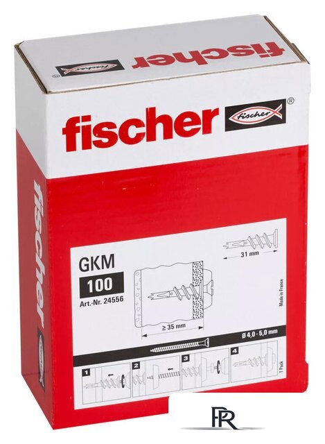 Дюбель для гипсокартона Fischer GKM 24556 (100 шт) - Изображение №1 — Интернет-магазин ПроЗаказ