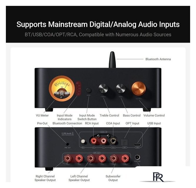 Интегральный усилитель Fosi Audio MC351 (32V/5A) - Изображение №3 — Интернет-магазин ПроЗаказ