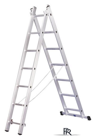 Лестница-стремянка Алюмет двухсекционная универсальная 5212 2x12 - Изображение №1 — Интернет-магазин ПроЗаказ