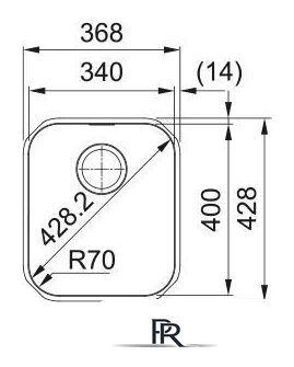 Кухонная мойка Franke Smart SRX 110-34 122.0739.166 (нержавеющая сталь) - Изображение №2 — Интернет-магазин ПроЗаказ