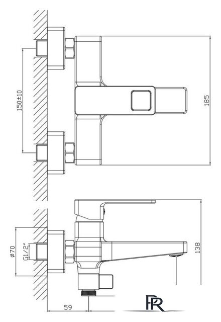 Смеситель Lauter Cascade 21СК6615BS - Изображение №2 — Интернет-магазин ПроЗаказ