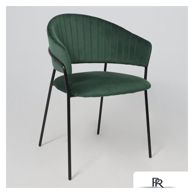 Стул с подлокотниками Алвест AV 433 (изумрудный бархат H-30/черный) - Изображение №8 — Интернет-магазин ПроЗаказ