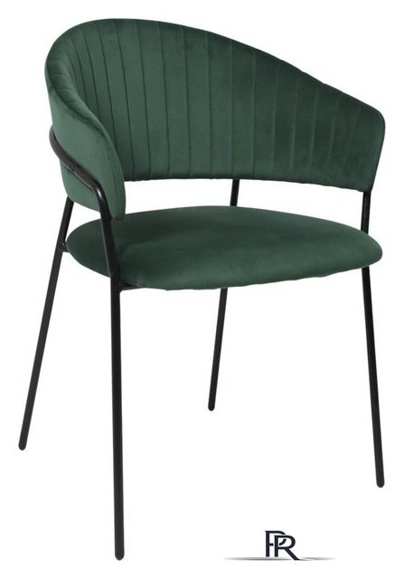 Стул с подлокотниками Алвест AV 433 (изумрудный бархат H-30/черный) - Изображение №1 — Интернет-магазин ПроЗаказ