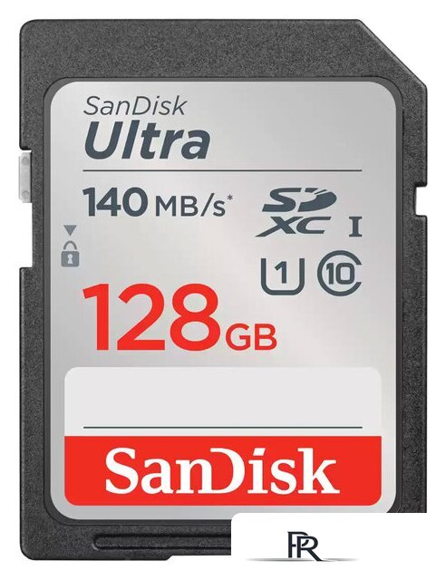 Карта памяти SanDisk Ultra SDXC SDSDUNB-128G-GN6IN 128GB - Изображение №1 — Интернет-магазин ПроЗаказ