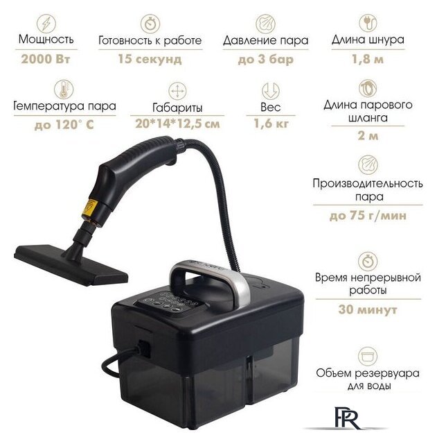 Пароочиститель Endever Odyssey Q-807 - Изображение №3 — Интернет-магазин ПроЗаказ