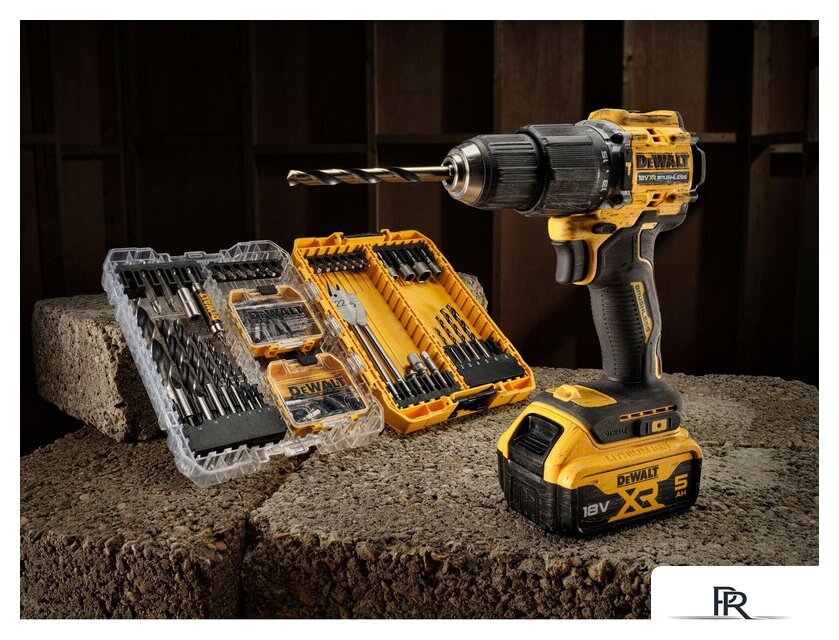 Ударная дрель-шуруповерт DeWalt DCD100YP2T (с 2-мя АКБ 5 Ач, кейс) - Изображение №15 — Интернет-магазин ПроЗаказ