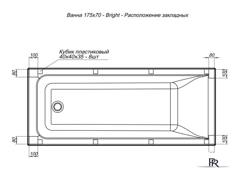 Ванна Aquanet Bright 175x70 - Изображение №10 — Интернет-магазин ПроЗаказ