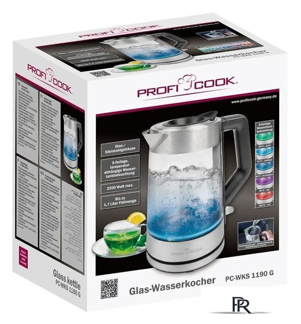 Электрический чайник ProfiCook PC-WKS 1190 G - Изображение №12 — Интернет-магазин ПроЗаказ