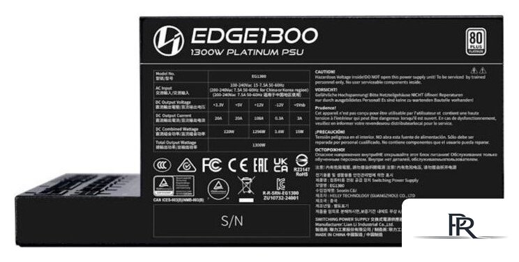 Блок питания Lian Li Edge 1300 G9P.EG1300.BE00.RU - Изображение №6 — Интернет-магазин ПроЗаказ