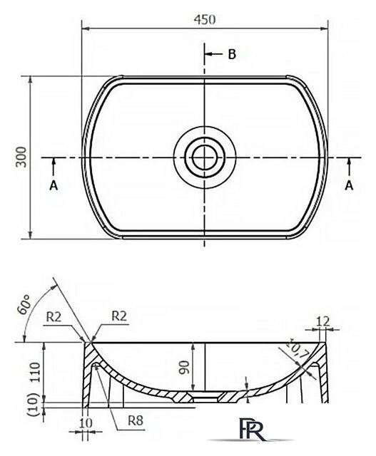 Умывальник Lauter Laguna 21L455GB (Gold Black) - Изображение №11 — Интернет-магазин ПроЗаказ