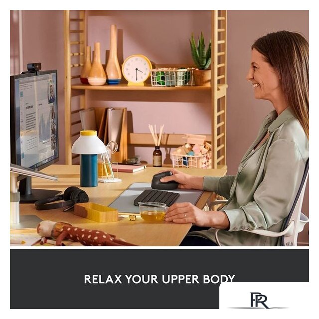 Вертикальная мышь Logitech Lift (графит) - Изображение №4 — Интернет-магазин ПроЗаказ