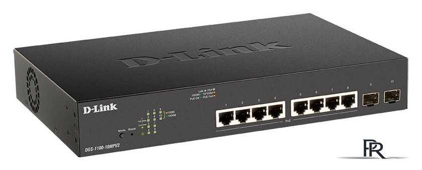 Управляемый коммутатор 2-го уровня D-Link DGS-1100-10MPV2/A3A - Изображение №1 — Интернет-магазин ПроЗаказ