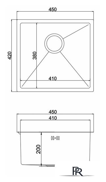 Кухонная мойка Mixline 548566 (золото, 3 мм) - Изображение №8 — Интернет-магазин ПроЗаказ
