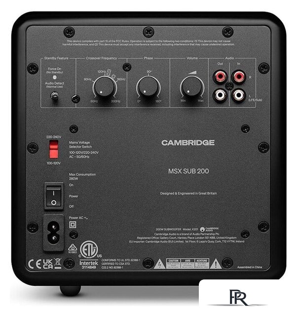 Проводной сабвуфер Cambridge Audio MSX Sub 200 (черный) - Изображение №3 — Интернет-магазин ПроЗаказ