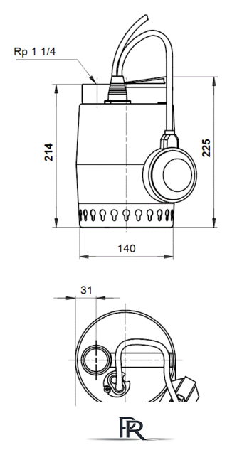 Дренажный насос Grundfos Unilift KP 250 A 1 - Изображение №2 — Интернет-магазин ПроЗаказ