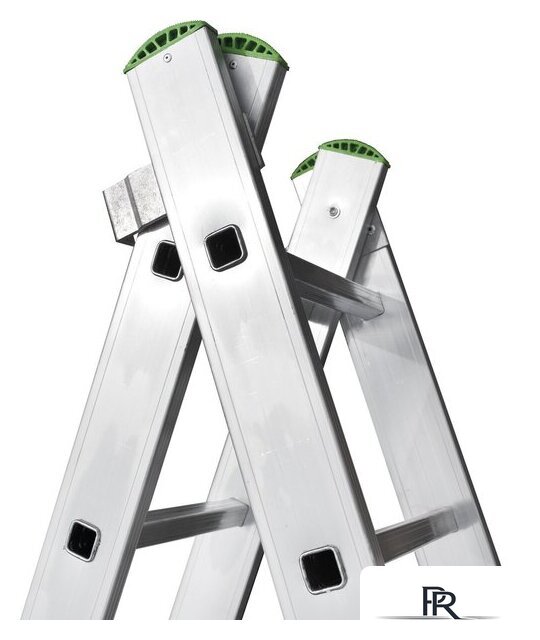 Лестница-стремянка Новая высота NV 222 алюминиевая двухсекционная 2x12 ступеней - Изображение №5 — Интернет-магазин ПроЗаказ