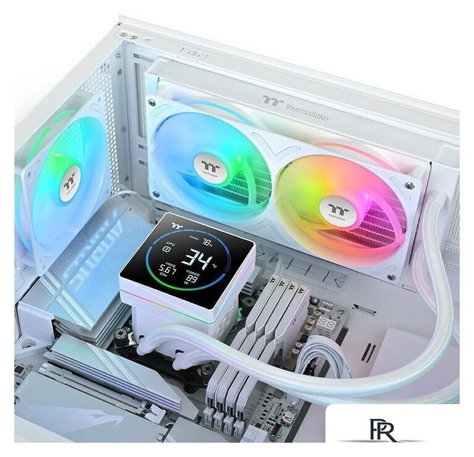 Система жидкостного охлаждения для процессора Thermaltake TH240-S V3 ARGB Sync Snow Edition CL-W471-PL12SW-A - Изображение №5 — Интернет-магазин ПроЗаказ