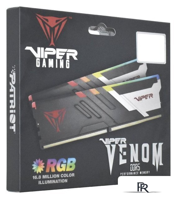 Оперативная память Patriot Viper Venom RGB 2x8ГБ DDR5 6000 МГц PVVR516G600C36K - Изображение №6 — Интернет-магазин ПроЗаказ
