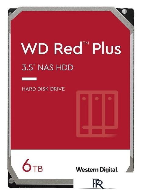 Жесткий диск WD Red Plus 6TB WD60EFPX - Изображение №1 — Интернет-магазин ПроЗаказ
