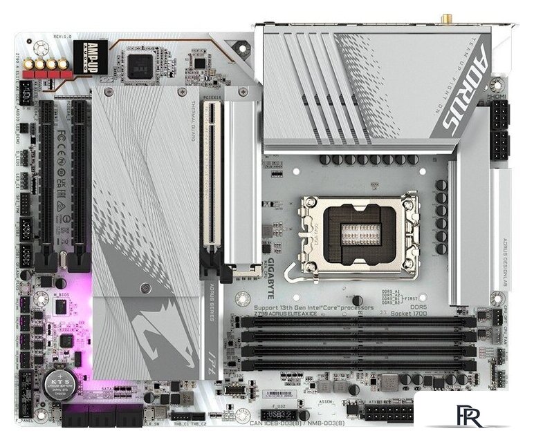 Материнская плата Gigabyte Z790 Aorus Elite AX Ice - Изображение №3 — Интернет-магазин ПроЗаказ