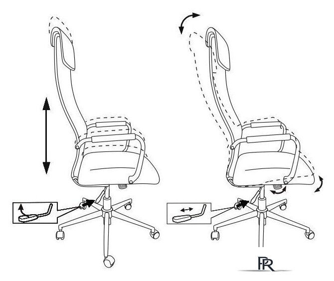 Офисное кресло Бюрократ KB-9N (синий) - Изображение №5 — Интернет-магазин ПроЗаказ