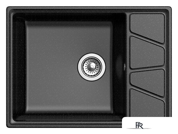Кухонная мойка GranFest GF-V-680L (черный) - Изображение №2 — Интернет-магазин ПроЗаказ