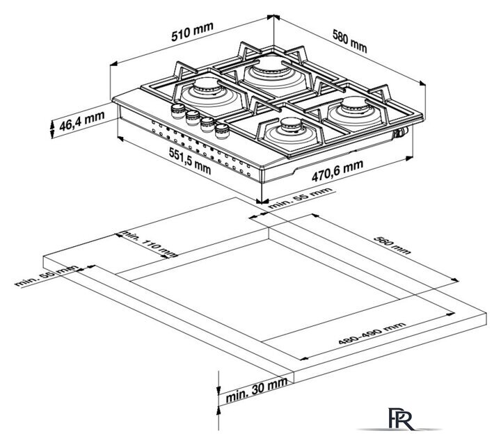 Варочная панель BEKO HILW 64235 S - Изображение №3 — Интернет-магазин ПроЗаказ