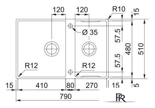Кухонная мойка Franke Box Center BWX 120-41-27 122.0579.553 - Изображение №4 — Интернет-магазин ПроЗаказ
