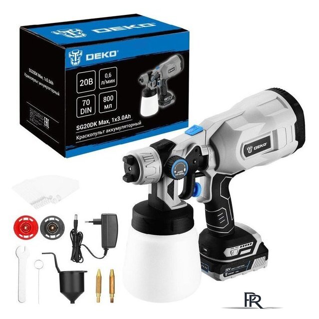 Краскораспылитель Deko SG20DK Max 083-1135 (с 1-им АКБ) - Изображение №1 — Интернет-магазин ПроЗаказ