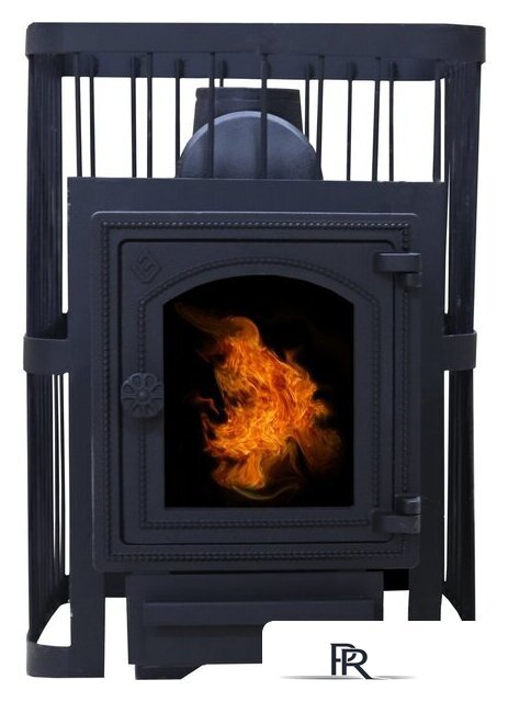 Свободностоящая печь-камин ComfortProm Чугун со стеклом 26 м3 - Изображение №2 — Интернет-магазин ПроЗаказ