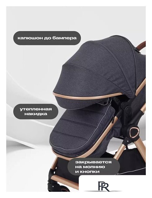 Универсальная коляска Rant Basic Roller Gold RA161 (2 в 1, grey) - Изображение №5 — Интернет-магазин ПроЗаказ