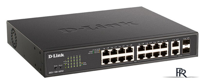 Управляемый коммутатор 2-го уровня D-Link DGS-1100-18PV2/A3A - Изображение №1 — Интернет-магазин ПроЗаказ