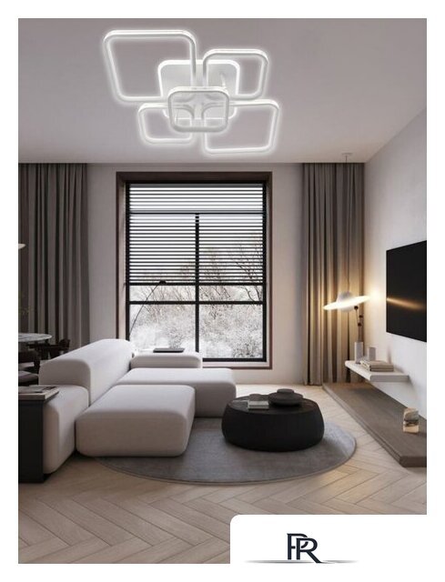 Припотолочная люстра Aitin Pro D18057B/5 (белый RGB) - Изображение №3 — Интернет-магазин ПроЗаказ