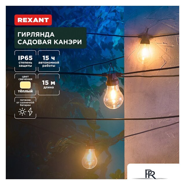 Светодиодная гирлянда Rexant Канэри 602-2422 - Изображение №1 — Интернет-магазин ПроЗаказ