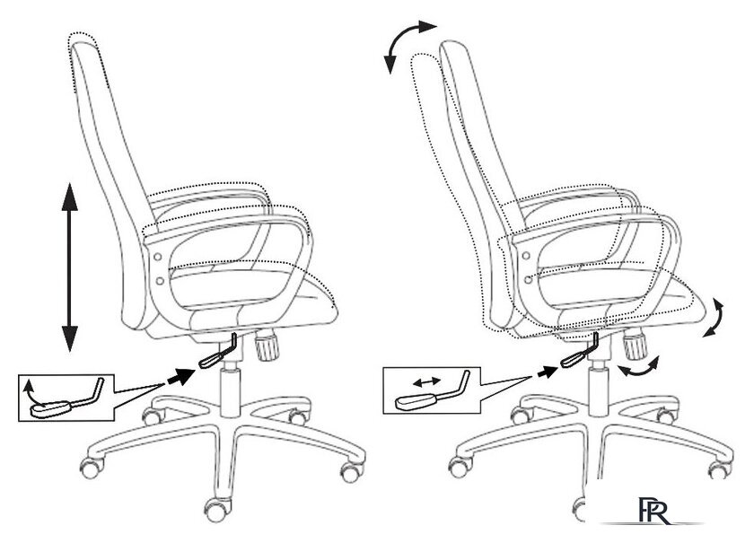 Офисное кресло Бюрократ CH 002 (слоновая кость OR-10) - Изображение №14 — Интернет-магазин ПроЗаказ