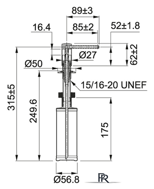 Дозатор для моющего средства Franke Comfort 119.0578.771 (нержавеющая сталь) - Изображение №2 — Интернет-магазин ПроЗаказ