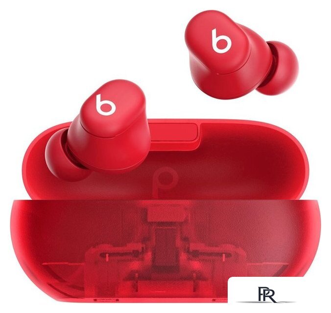 Наушники Beats Solo Buds (прозрачный красный) - Изображение №1 — Интернет-магазин ПроЗаказ