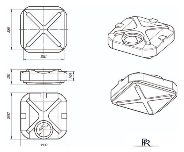 Бак ЭкоПром Rostok 200 л (с подогревом) - Изображение №2 — Интернет-магазин ПроЗаказ