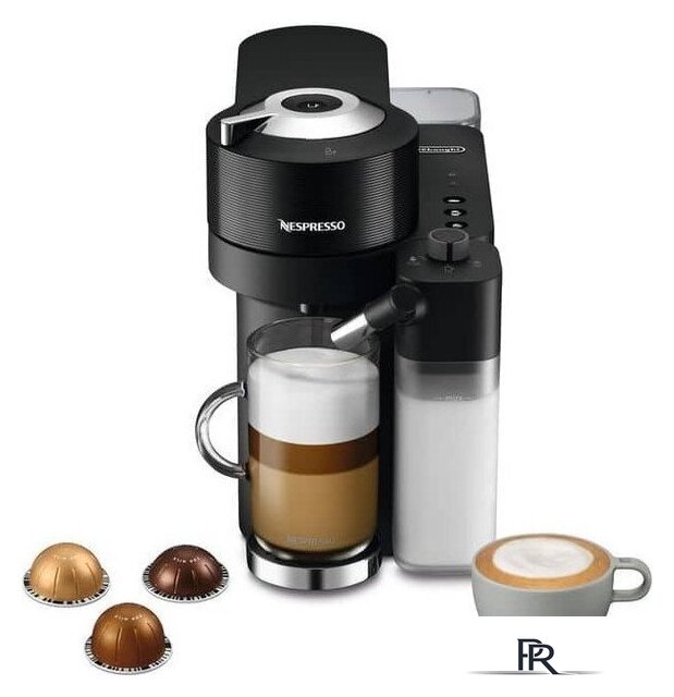 Капсульная кофеварка DeLonghi Vertuo Lattissima ENV300.B - Изображение №2 — Интернет-магазин ПроЗаказ