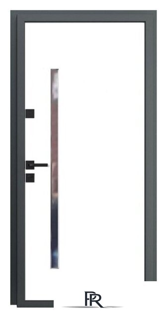 Металлическая дверь Guard Inox Black 2 96x205 (левая, Ral 7016/экосатин белый) - Изображение №3 — Интернет-магазин ПроЗаказ